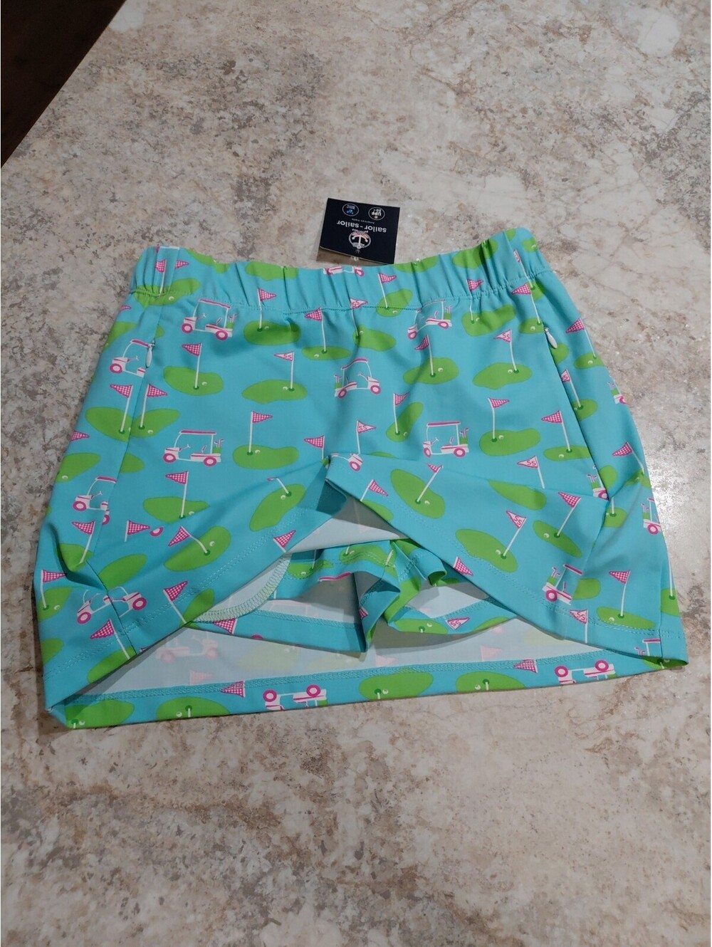 NWT Sailor-Sailor Golf Themed Skorts Sz XS #191 Bright And Playful